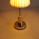 Axyaa Gold Fabric LED Rechargeable Desk Lamp - Nordic Design for Hotel, Bar, Restaurant