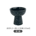 Axyaa Tall Feet Snack Bowl - Retro Ceramic Dessert Plate for Restaurant Tableware