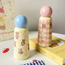 Axyaa Cute Bear Thermos Bottle 350ml Stainless Steel Vacuum Insulated Tumbler
