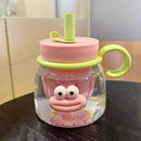 Axyaa 1000ml Cute Tea Infuser Bottle with Handle - Sport Gym Travel Drink Bottle