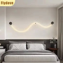 Axyaa Music Note Art Linear Wall Light - Minimalist Bedroom Bar Decor