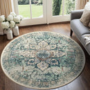 Axyaa Bohemian Vintage Round Carpet: Stylish Living Room & Bedroom Rug