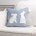 Axyaa Easter Bunny Embroidered Pillow Cover 45X45 - Cute Home Sofa Decoration