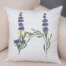 Axyaa Lavender Letter Sofa Cushion Cover for Home Car Living Room Bedroom Decor