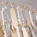 Axyaa Gold Crystal Chandelier: Luxury Indoor Lighting Fixture for Home Decor