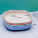 Axyaa Wheat Straw Storage Tray Set: Snack Plate, Fruit Bowl, Breakfast Bread Tray