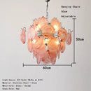 Axyaa Retro French Glass Chandelier LED Dining Room Lighting Fixture