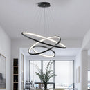 Axyaa LED Ring Pendant Chandeliers for Modern Dining Room Lighting