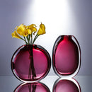 Axyaa Crystal Glass Vase: High-end Flower Arrangement Soft Decoration