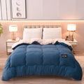 Axyaa Winter Fleece Blanket Quilt - Thick, Warm Berber Fleece Single Student Dormitory Quilt