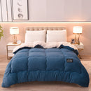 Axyaa Winter Fleece Blanket Quilt - Thick, Warm Berber Fleece Single Student Dormitory Quilt