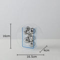 Acrylic Round Vase by Axyaa: Transparent Geometric Plant Pots for Stylish Room Decor