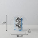 Acrylic Round Vase by Axyaa: Transparent Geometric Plant Pots for Stylish Room Decor