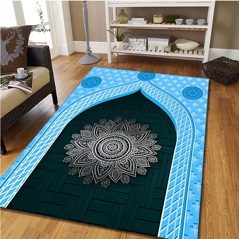Axyaa Muslim Prayer Non-slip Carpet Room Mat for Kitchen Bathroom Floor