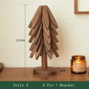 Axyaa Wood Coaster Set: Insulation Mat Tree Design, Tea Tray & Desktop Decoration