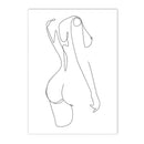 Axyaa Abstract Nude Woman Canvas Poster Sexy Bedroom Decor Prints