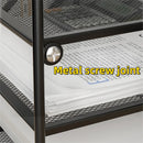 Metal Mesh Desk Organizer 4-Tier with Sliding Drawer, Letter Tray & Pen Holder by Axyaa