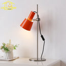 Axyaa Retro LED Table Lamp E27 Red/Orange/Black Adjustable Modern Designer Desk Light