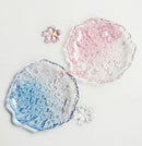 Axyaa Crystal Glass Plate Set: Dim Sum, Fruit, Salad, Dessert - Elegant and Versatile.