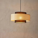 Axyaa Rattan Art Pendant Light: Creative Handwoven Colorful Chandelier for Kitchen and Living Room