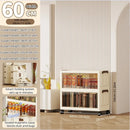 Axyaa 23.6" Double-Door Foldable Storage Box, Heavy-Duty Rolling Cabinet for Various Items