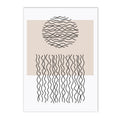 Geometric Arch Line Canvas Wall Art Print for Modern Home Decor by Axyaa