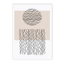 Geometric Arch Line Canvas Wall Art Print for Modern Home Decor by Axyaa