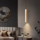 Axyaa Yellow Cave Stone Pendant Light: Wabi Sabi Style Tube Lamp