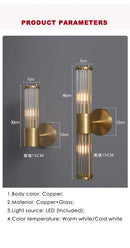 Axyaa Luxury Nordic Glass Wall Lamps: Bedroom Living room Hotel Sconce LED Lighting