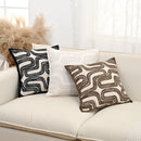 Axyaa Geometric Chenille Velvet Throw Pillowcase for Sofa Decoration