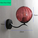 Axyaa Nordic Glass Wall Lamp Modern Minimalist Living Bedroom Light