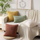 Axyaa Corduroy Patchwork Throw Pillow Cover - Boho Aesthetic Home Decor