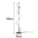 Axyaa LED Standing Lamp, 3-Color Brightness Control, Modern Remote-Controlled Floor Lamp