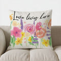 Axyaa Floral Pattern Throw Pillow Cover for Sofa, Bedroom, Car - Home Decor