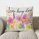 Axyaa Floral Pattern Throw Pillow Cover for Sofa, Bedroom, Car - Home Decor