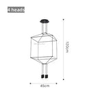 Axyaa Luxury LED Pendant Chandelier for Home Decor