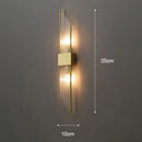Axyaa Gold LED Wall Lamp: Luxury Indoor Lighting Sconce for Home Decor & Designer Spaces