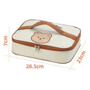 Axyaa Stainless Steel Microwavable Bento Lunch Box with Insulated Bag
