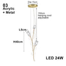Axyaa Tulips Pendant Lights: Elegant Textured Lustre Flowers LED Dimmable Lamps