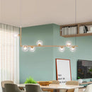 Axyaa Nordic Cross Glass Ball Pendant Light - Modern Minimalist Decor Lighting