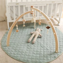 Axya Wooden Baby Gym: Moon Cloud Star Rattle Montessori Toy