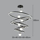 Axyaa Modern LED Pendant Chandeliers for Living Room Staircase Indoor Lighting
