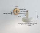 Axyaa LED Wall Sconce Light Rotate Pull Chain Switch Wood Base Bedside Lamp