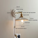 Axyaa Modern LED Wall Lamp with Ceramic Canopy & Copper Arm for Home Indoor