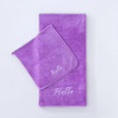Axyaa Coral Fleece Towel Bath Set - Solid Color, Simple Combination