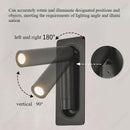 Axyaa LED Reading Wall Lamp with Adjustable Angle and Switch for Bedroom and Hotel Room