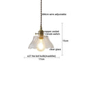 Axyaa Copper Glass LED Pendant Lamp for Home Decor & Lighting