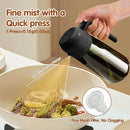 Axyaa Dark Green Glass Oil Sprayer 2-in-1 Olive Oil Dispenser Bottle