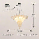 Axyaa Luxury Glass Crystal Ceiling Chandelier for Home Decor