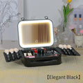 Axyaa LED Mirror Cosmetic Case: Travel-friendly Storage Solution for Women's Makeup